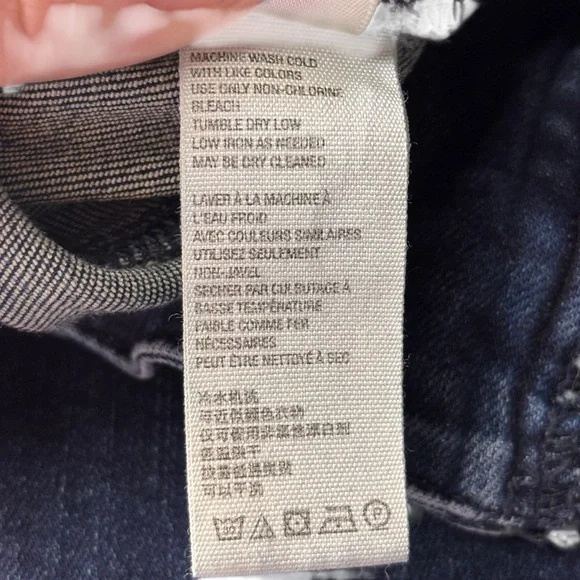 Free People We The Free CRVY Stretch High-Rise Lace-Up Flare Jeans Women’s Sz 27 - Picture 13 of 15